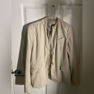 New York & Company Cream Blazer